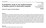 New research on making quality systems more useful and effective drivers of high quality care